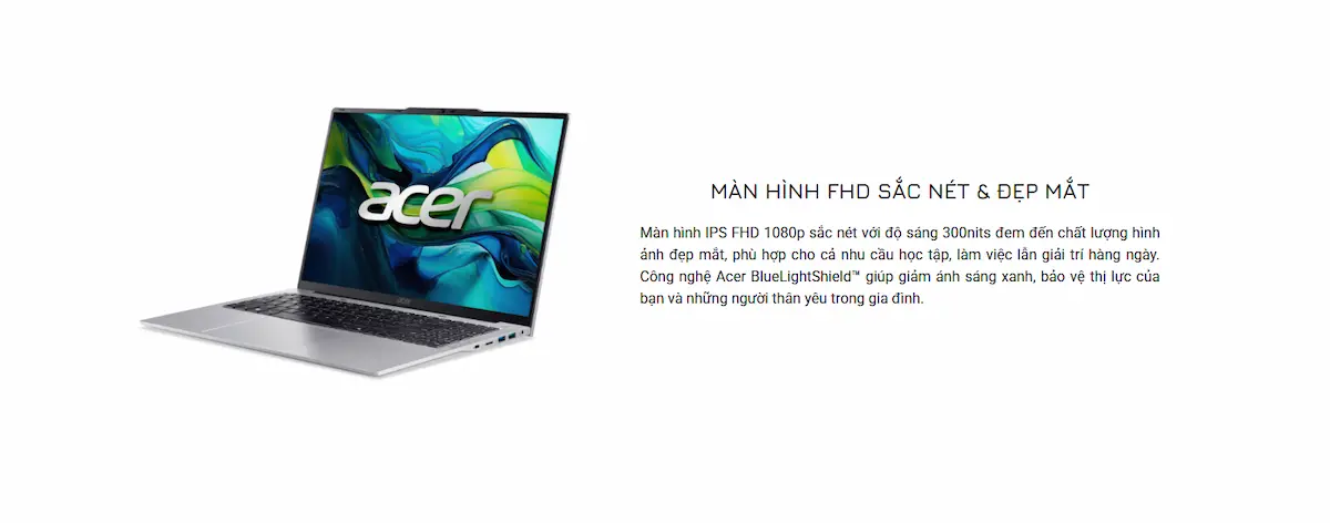 Laptop Acer Aspire Lite 16 AL16-52P-76DU Laptop Acer Aspire Lite 16 AL16-52P-76DU