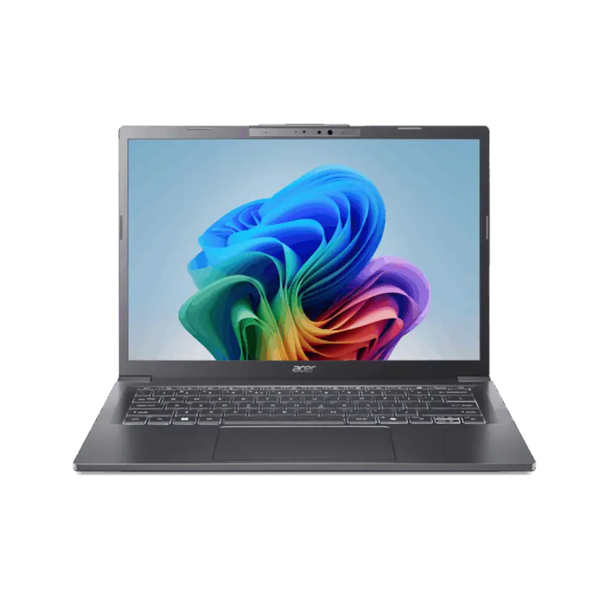 Laptop Acer Aspire N25C7 – A14-11M-X8FP (Qualcomm Snapdragon X1-26-100, RAM 16GB, SSD 512GB, 14 inch FHD+, Win11 Home, Xanh, NX.JP3SV.001)