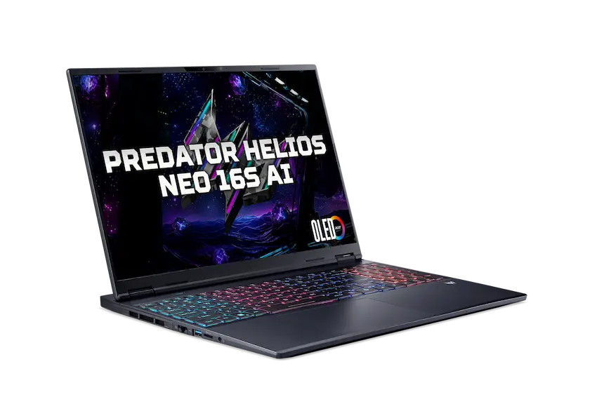 Laptop Acer Gaming Predator Helios Neo 16S AI N25Q15 PHN16S-71-95MS (Intel Core Ultra 9 275HX, RAM 64GB, SSD 2TB, RTX 5070Ti 12GB, 16 Inch, Win 11, Đen, NH.QX7SV.002)