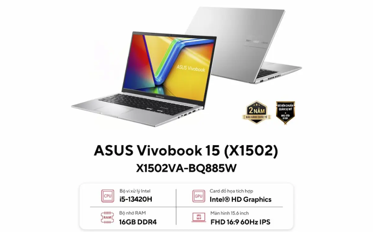 Laptop Asus Vivobook 15 X1502VA-BQ885W