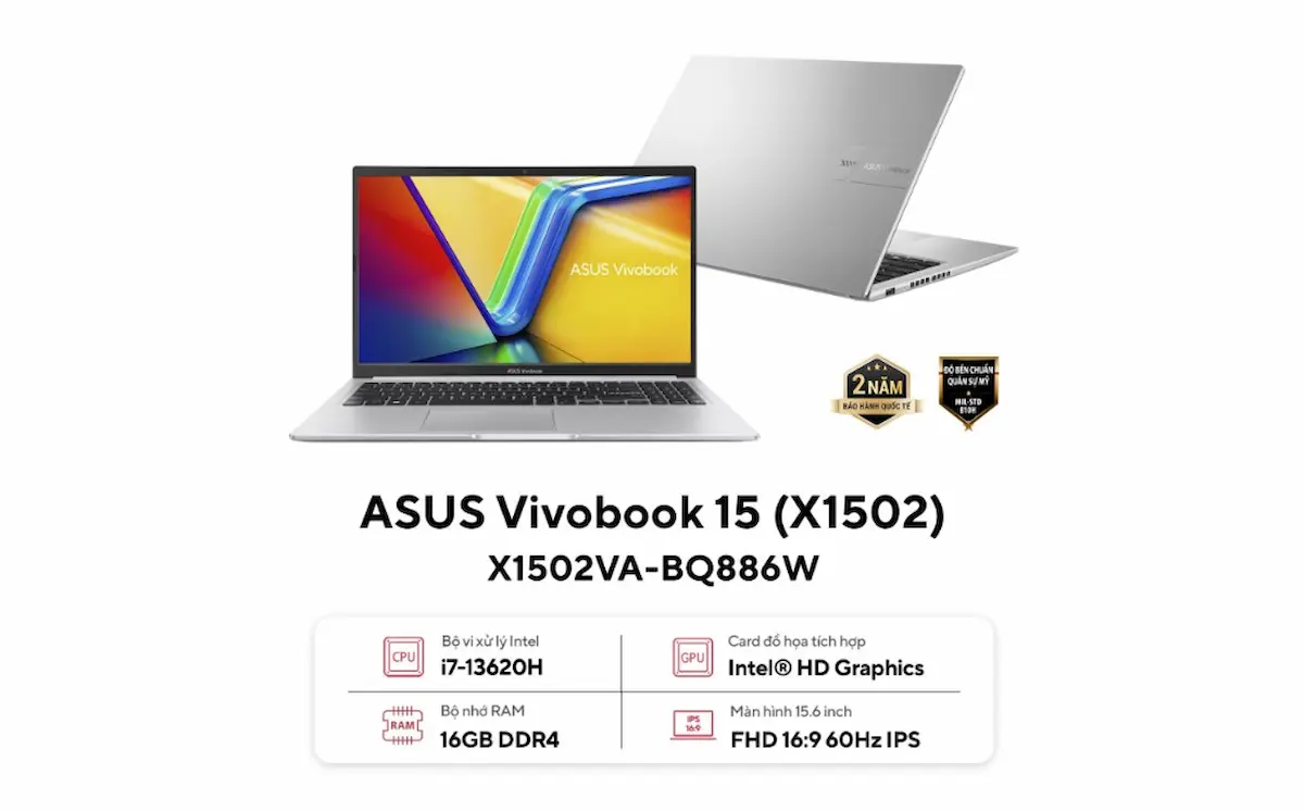 Laptop Asus Vivobook 15 X1502VA-BQ886W