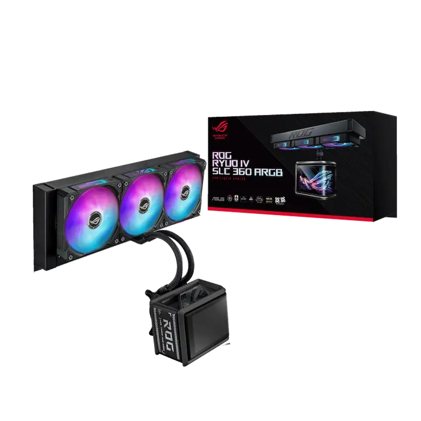 Tản Nhiệt Nước ASUS ROG RYUO IV SLC 360 ARGB (LCD 6.67″ AMOLED)