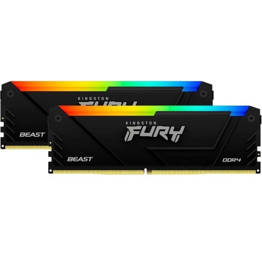 Ram Kingston Fury Beast RGB 16GB (2x8GB) 3200MHz DDR4 – KF432C16BB2AK2/16