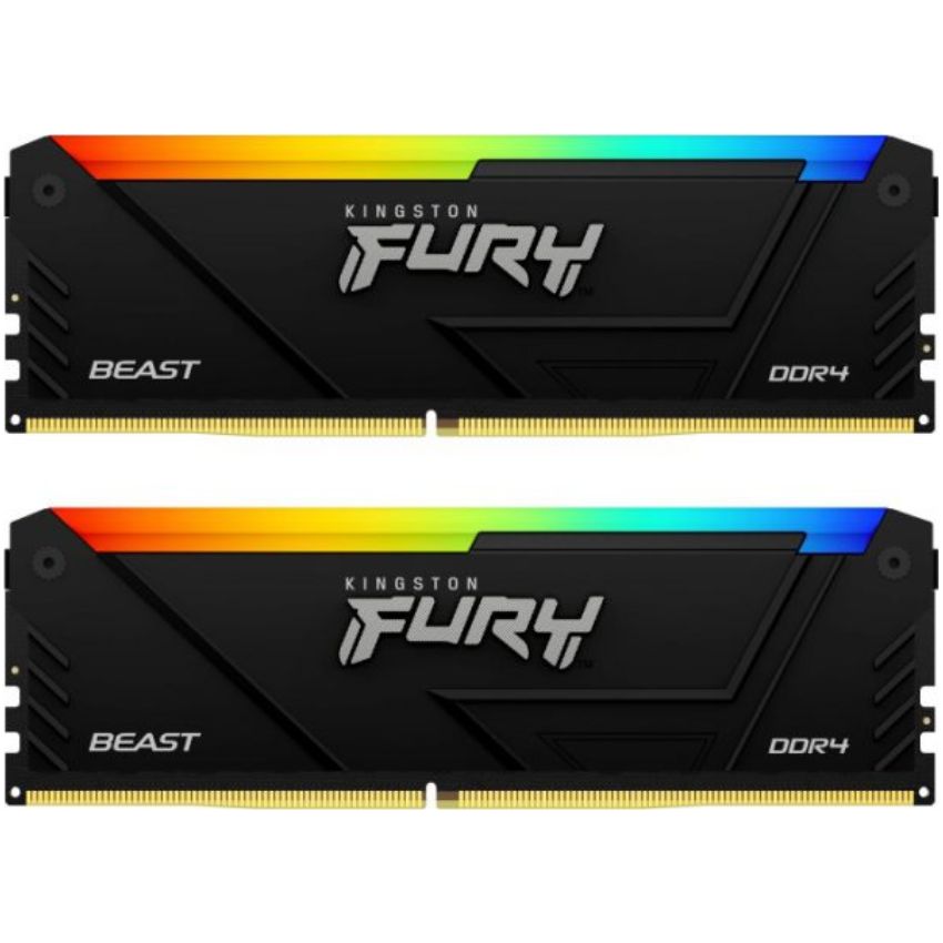 Ram Kingston Fury Beast RGB 16GB (2x8GB) 3200MHz DDR4 – KF432C16BB2AK2/16