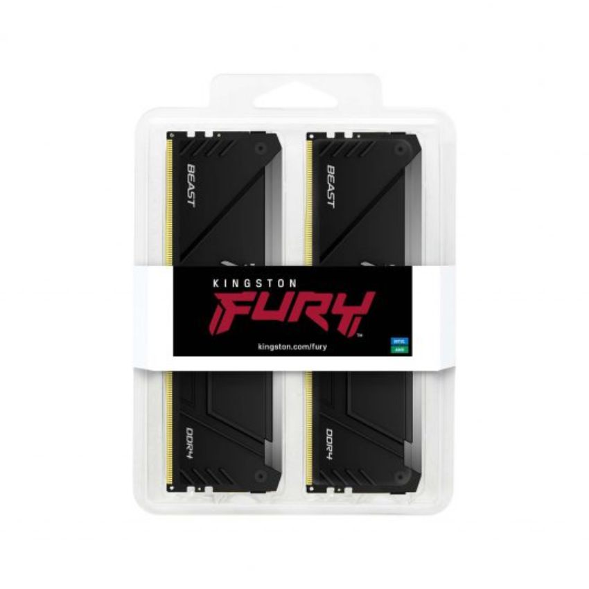 Ram Kingston Fury Beast RGB 16GB (2x8GB) 3200MHz DDR4 – KF432C16BB2AK2/16