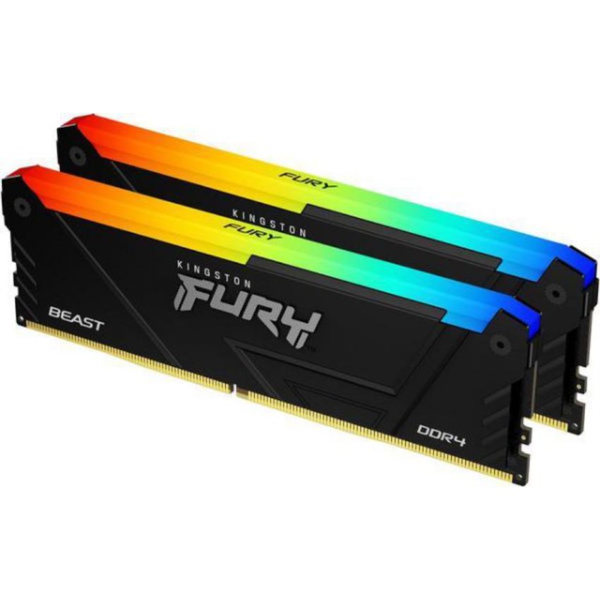 Ram Kingston Fury Beast RGB 32GB (2x16GB) 3200MHz DDR4 CL16 DIMM – KF432C16BB2AK2/32