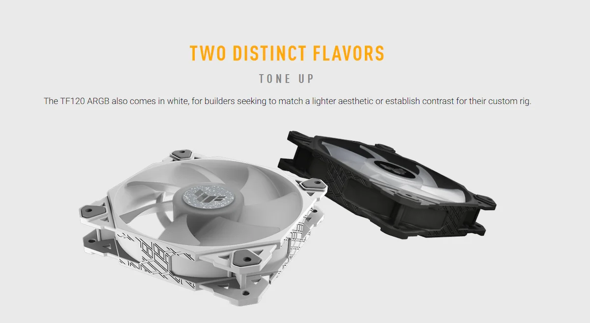 Fan Case Asus TUF Gaming TF120 ARGB 3IN1 White