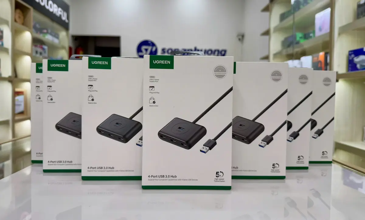 Bộ chia USB 3.0 ra 4 Cổng Ugreen 20290 50cm Cao Cấp