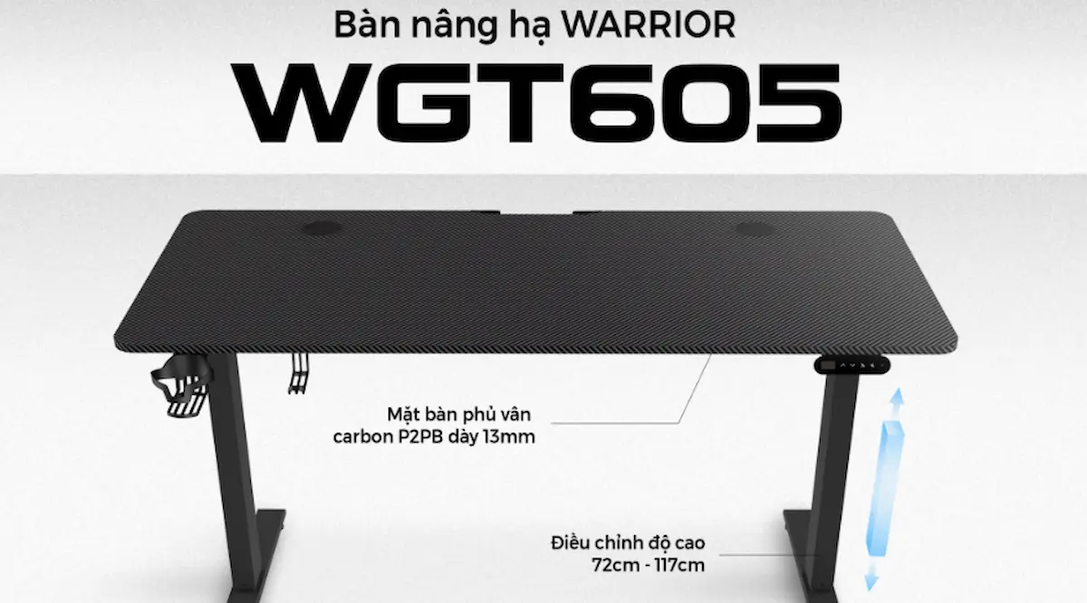 Bàn Gaming Warrior Paladin WGT605