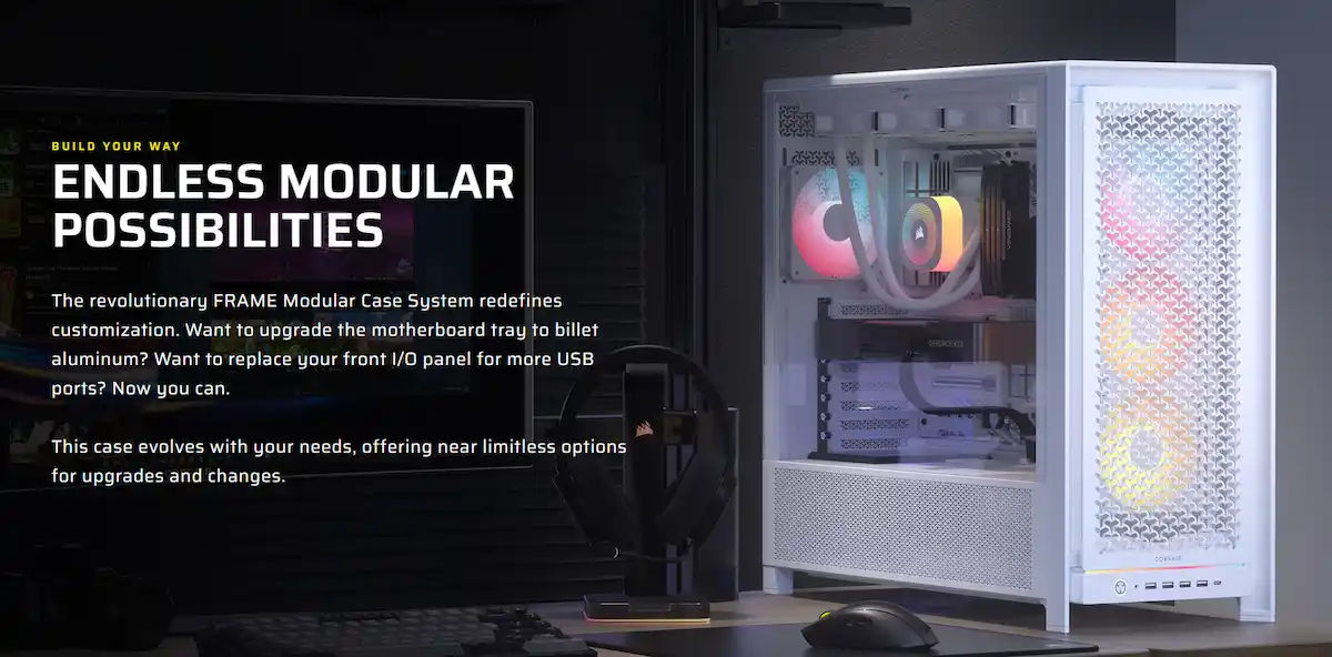 Case Corsair FRAME 5000D RS ARGB White