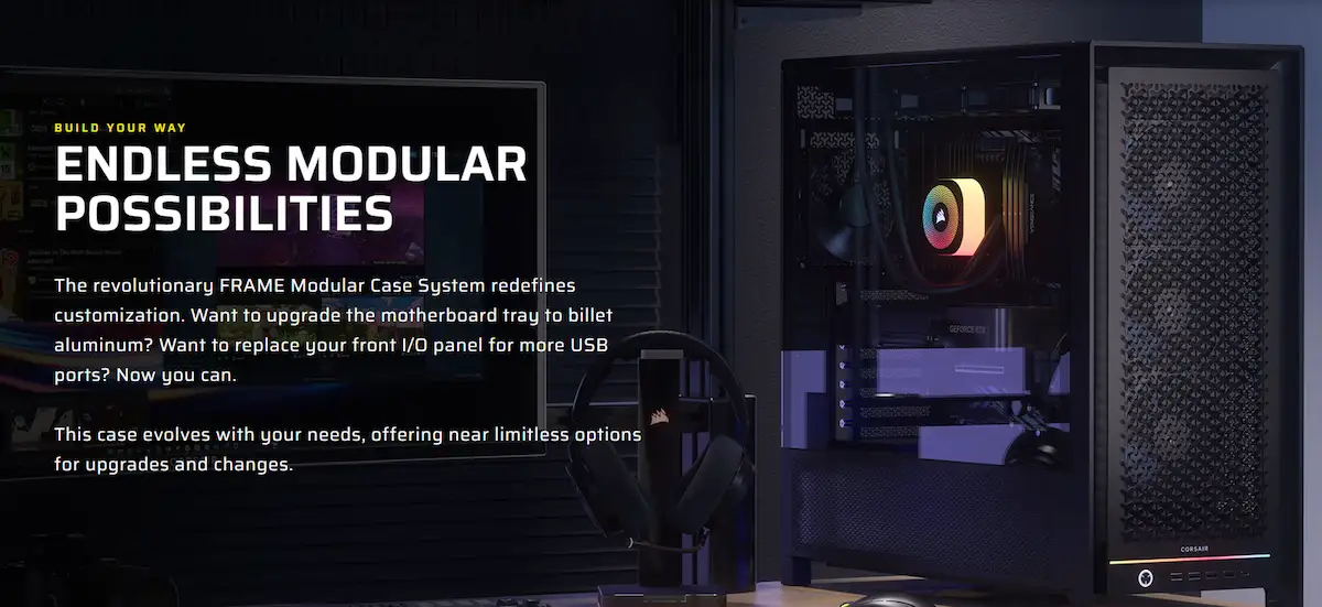 Case Corsair FRAME 5000D RS Black Case Corsair FRAME 5000D RS Black