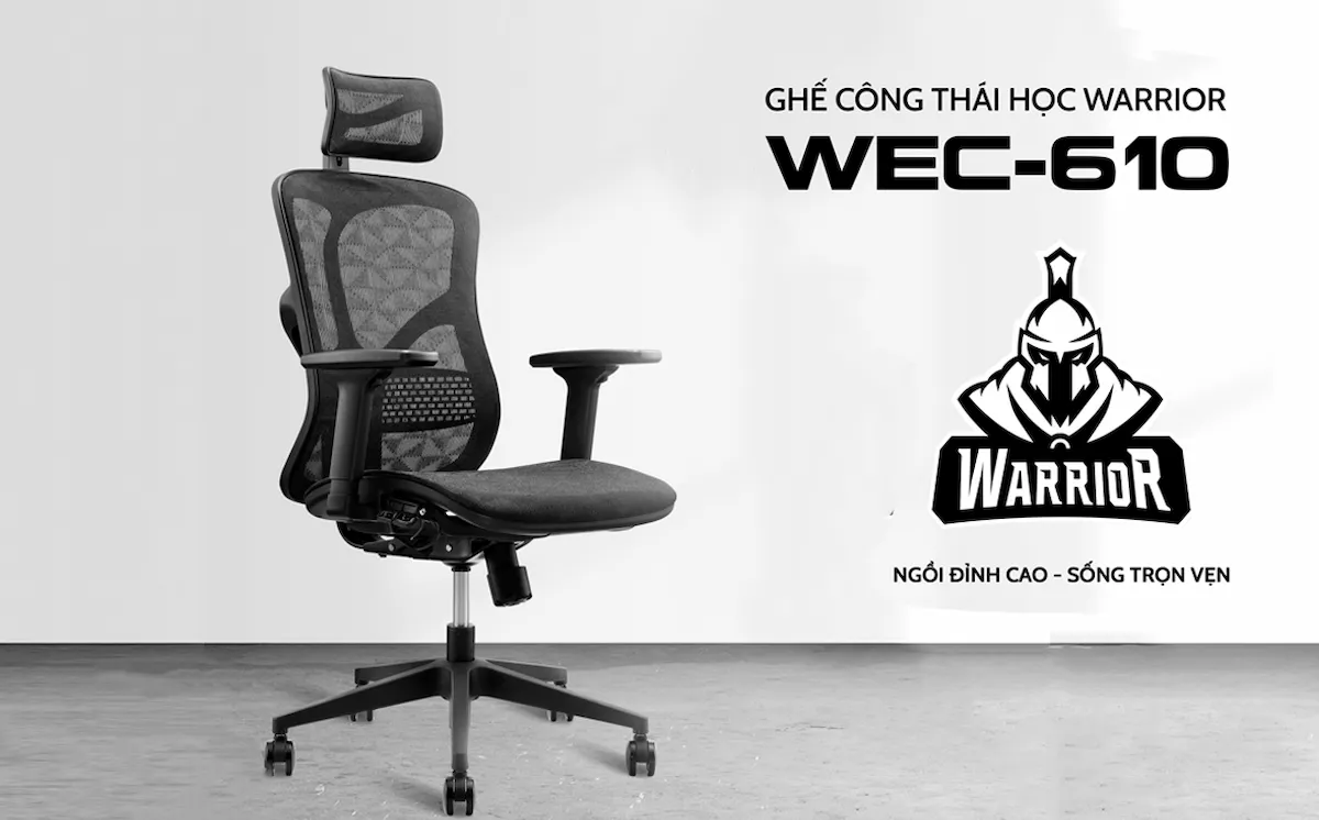 Ghế Công Thái Học Warrior Marshal WEC 610 Black