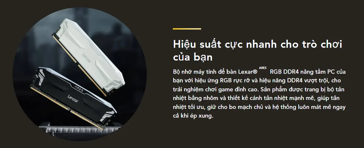 Ram Lexar Ares RGB 32GB DDR4 4000Mhz