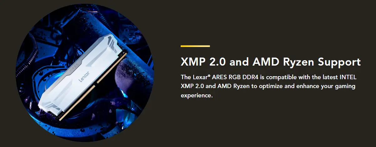 Ram Lexar Ares RGB 16GB DDR4 3600Mhz