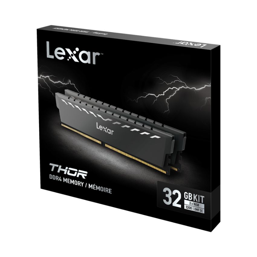 Ram Lexar Thor 32GB (2X16GB) DDR4 3200Mhz - LD4BU016G-R3200GDXG