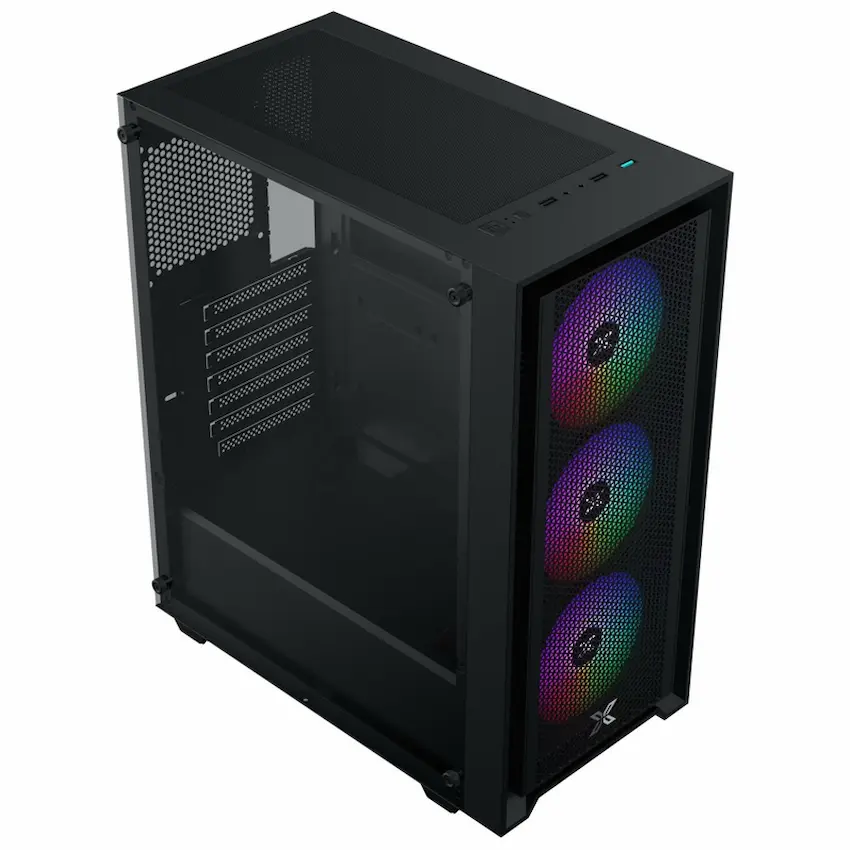 Case Xigmatek Sky III 3F - EN47695 (ATX, Kính Cường Lực, 3 Fan, Black)