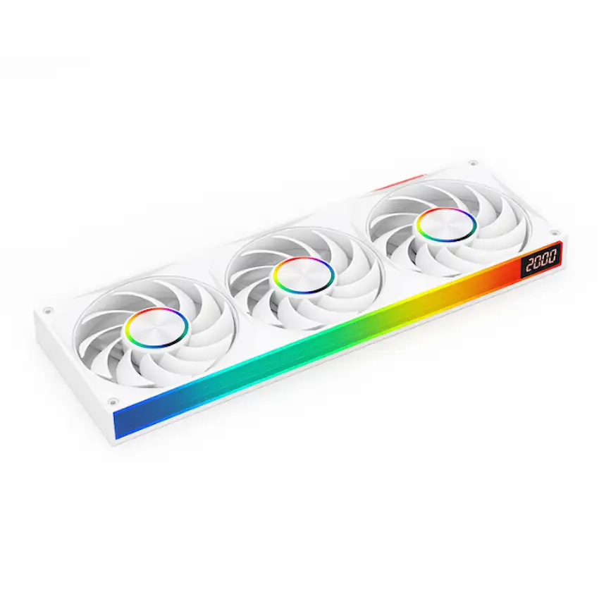 Fan Case Jungle Leopard Starlink 360 ARGB (Gió xuôi, Hiển thị tốc độ, White/Black)