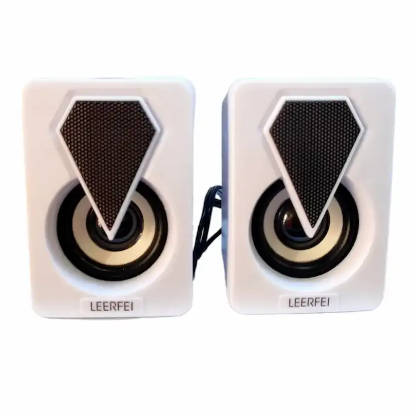 Loa Mini 2.0 LeerFei E-1046 RGB (Có dây, Black/White/Pink)