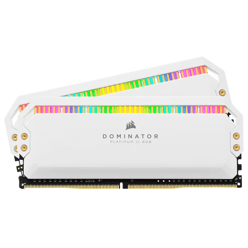 Ram Corsair Dominator Platinum RGB 32GB (2x16GB) 6000Mhz DDR5 White – CMT32GX5M2X6000C36W