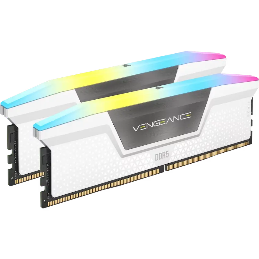Ram Corsair Vengeance RGB 32GB (2x16GB) 6000MHz DDR5 White – CMH32GX5M2E6000Z36W
