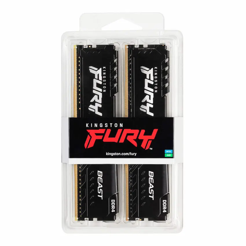 Ram Kingston Fury Beast 16GB (2x8GB) 3600MHz DDR4 – KF436C17BBK2/16