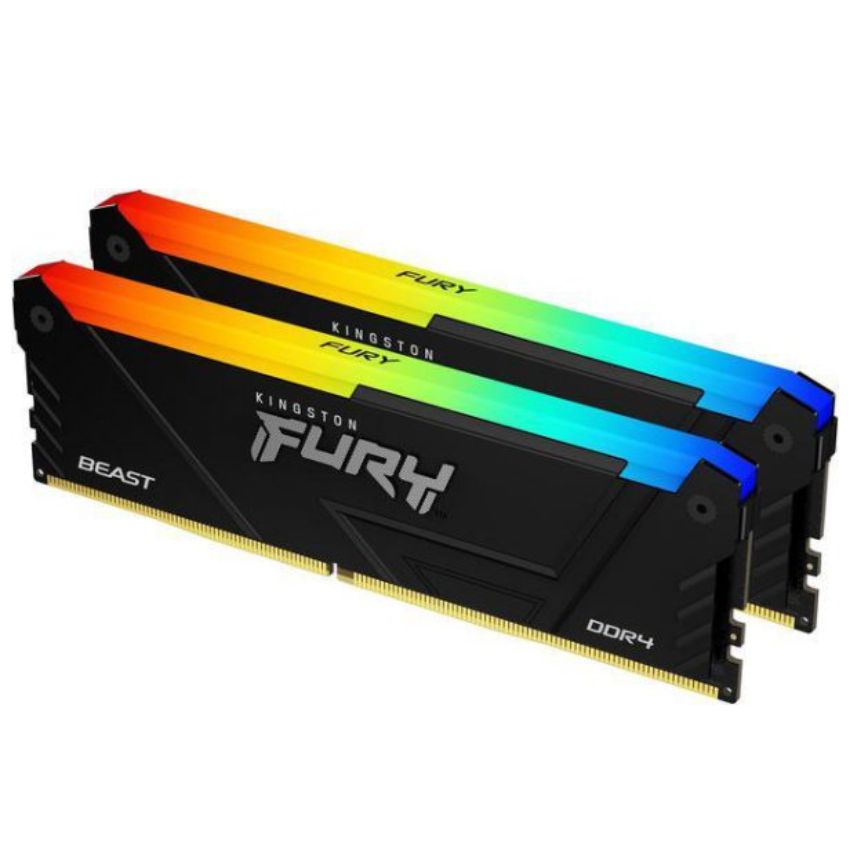 Ram Kingston Fury Beast RGB 32GB (2x16GB) 3200MHz DDR4 – KF432C16BB12AK2/32WP
