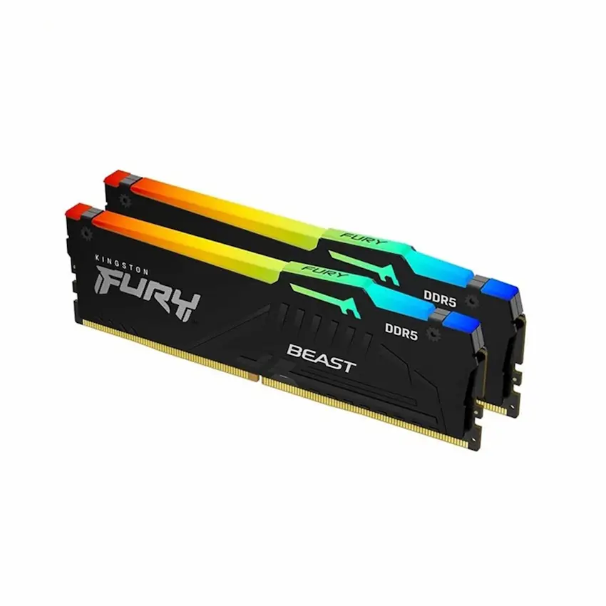 Ram Kingston Fury Beast RGB 32GB (2x16GB) 5200MHz DDR5 – KF552C40BBAK2-32WP