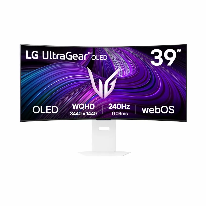 Màn hình LCD Cong LG UltraGear 39GX90SA-W 2K 240Hz (39 inch, WQHD (3440×1440), OLED, 240Hz, 800R, 0.03ms, G-SYNC, WebOS)