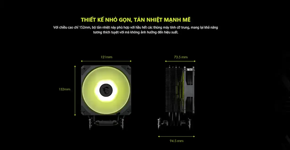 Tản nhiệt khí MSI MAG COREFROZR AA13 Black Tản nhiệt khí MSI MAG COREFROZR AA13 Black