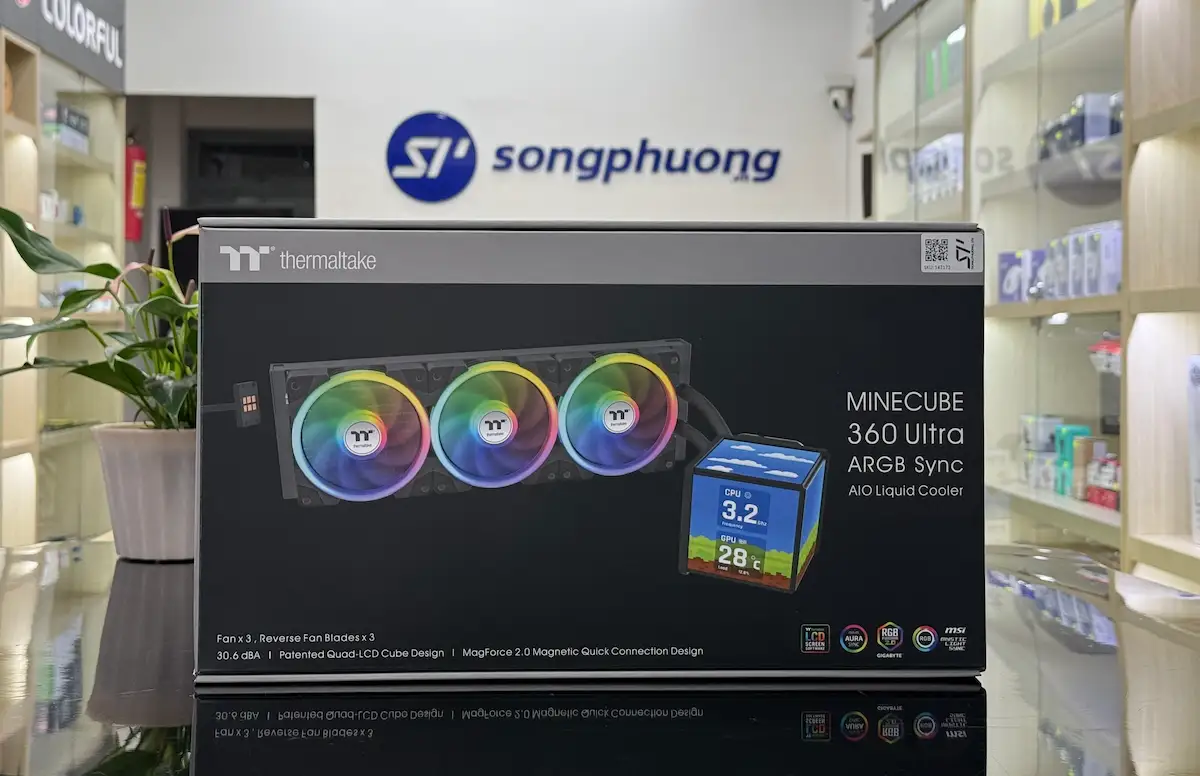 Tản nhiệt nước MINECUBE 360 Ultra ARGB -songphuong.vn Tản nhiệt nước MINECUBE 360 Ultra ARGB