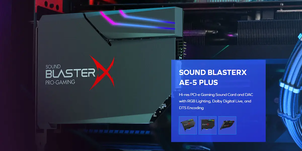 Card Âm Thanh Creative BlasterX AE-5 Plus - songphuong.vn Card Âm Thanh Creative BlasterX AE-5 Plus