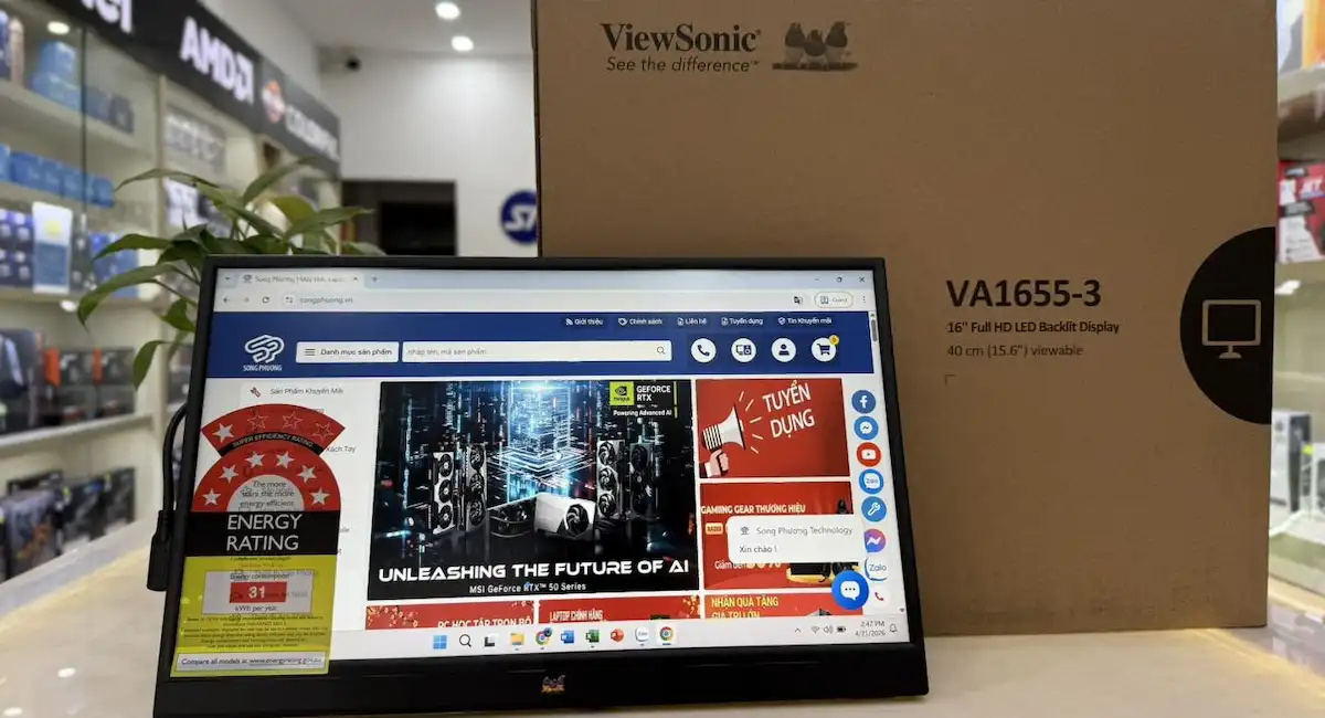 Màn Hình di động ViewSonic VA1655-3 Màn Hình di động ViewSonic VA1655-3