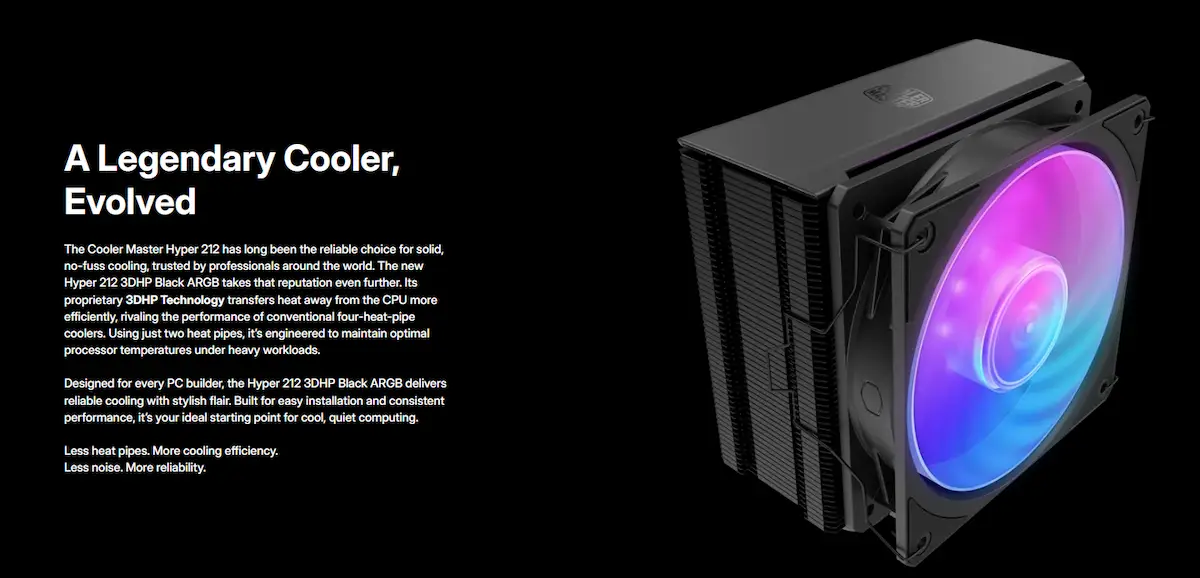 Tản nhiệt Cooler Master Hyper 212 3DHP ARGB - songphuong.vn Tản nhiệt Cooler Master Hyper 212 3DHP ARGB