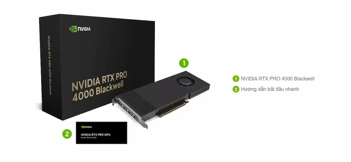 VGA LEADTEK NVIDIA RTX PRO 4000 24GB Blackwell - songphuong.vn VGA LEADTEK NVIDIA RTX PRO 4000 24GB Blackwell