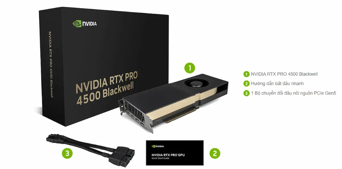 VGA LEADTEK NVIDIA RTX PRO 4500 32GB Blackwell - songphuong.vn VGA LEADTEK NVIDIA RTX PRO 4500 32GB Blackwell
