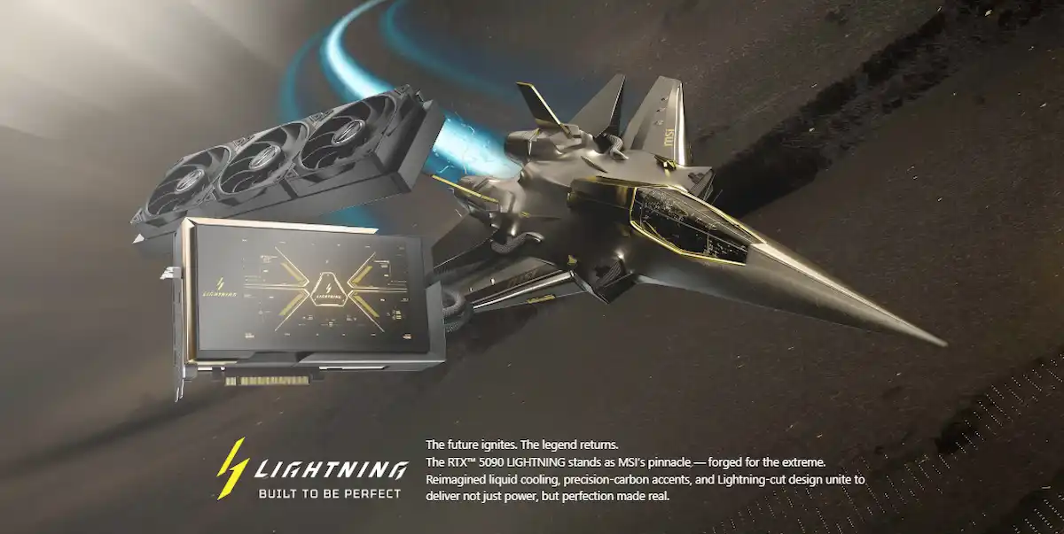 VGA MSI RTX 5090 32G LIGHTNING Z GDDR7 - songphuong.vn VGA MSI RTX 5090 32G LIGHTNING Z GDDR7