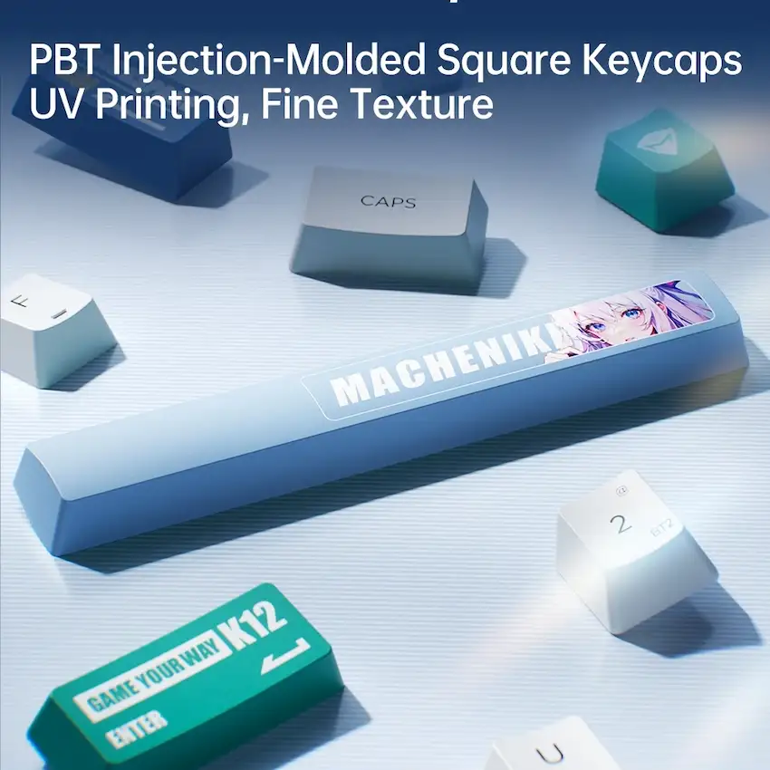 Bàn Phím Cơ Machenike K12 (Tri-mode, 99 Phím, PBT, Pin 3000mAh)