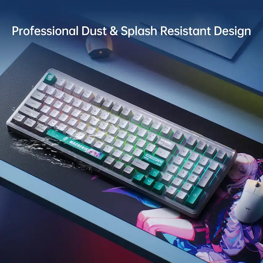 Bàn Phím Cơ Machenike K12 (Tri-mode, 99 Phím, PBT, Pin 3000mAh)