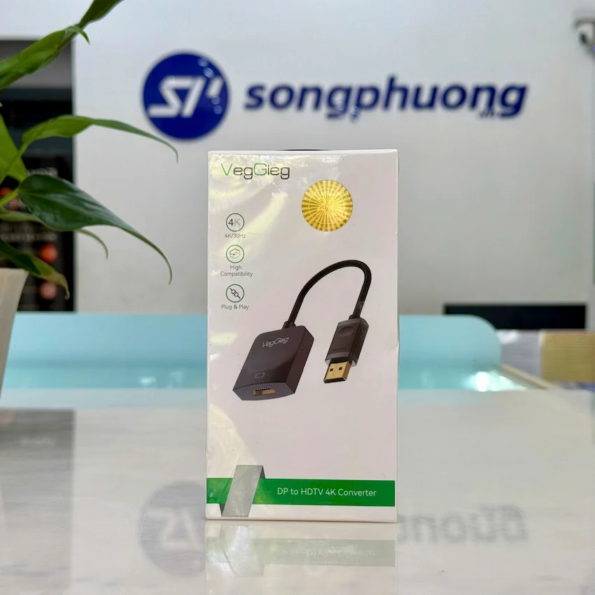 Bộ chuyển đổi VegGieg Displayport to HDMI V-Z614