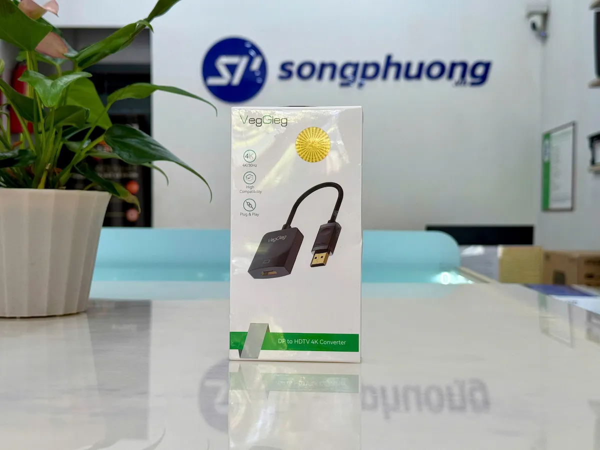 VegGieg Displayport to HDMI V-Z614 -songphuong.vn VegGieg Displayport to HDMI V-Z614