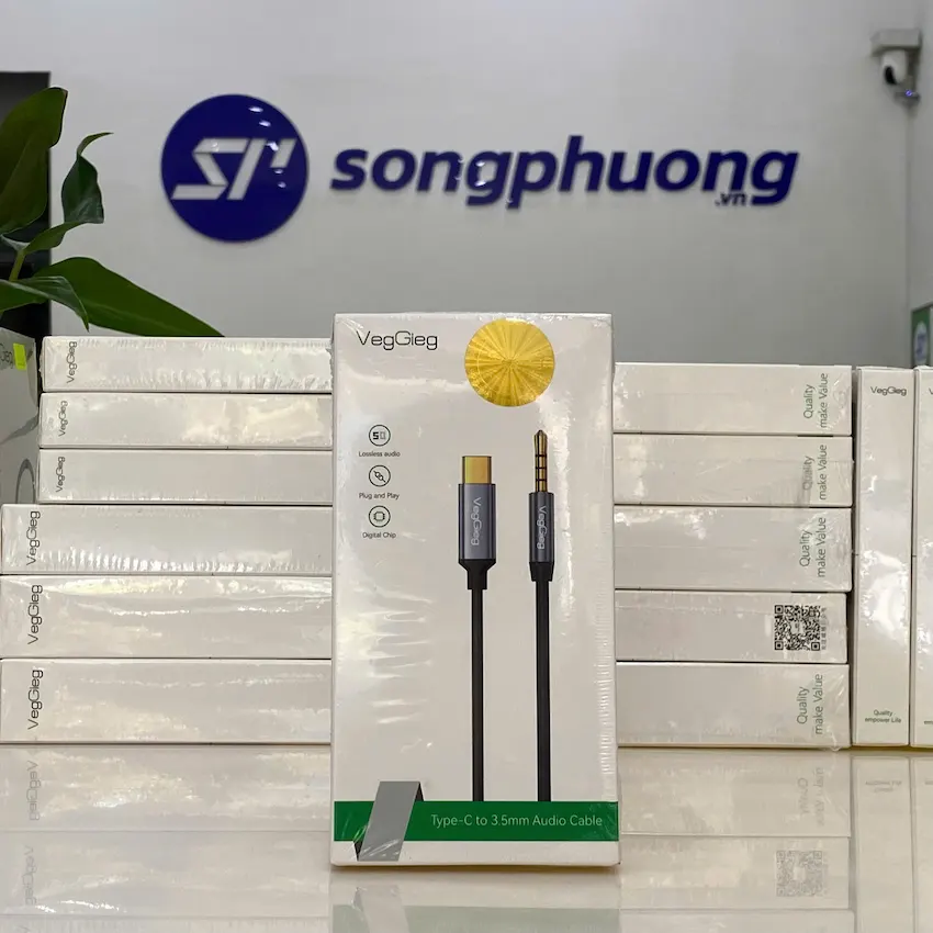 Cáp chuyển Type-C sang Audio DC 3.5mm – V-A624