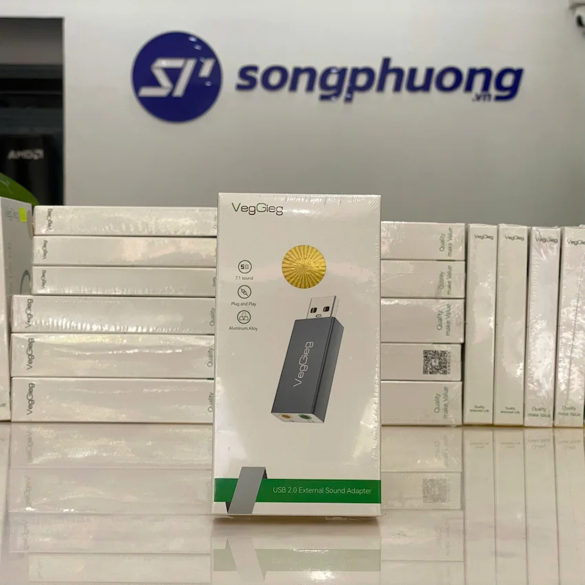 Card âm thanh ngoài VegGieg USB 2.0 V-K102