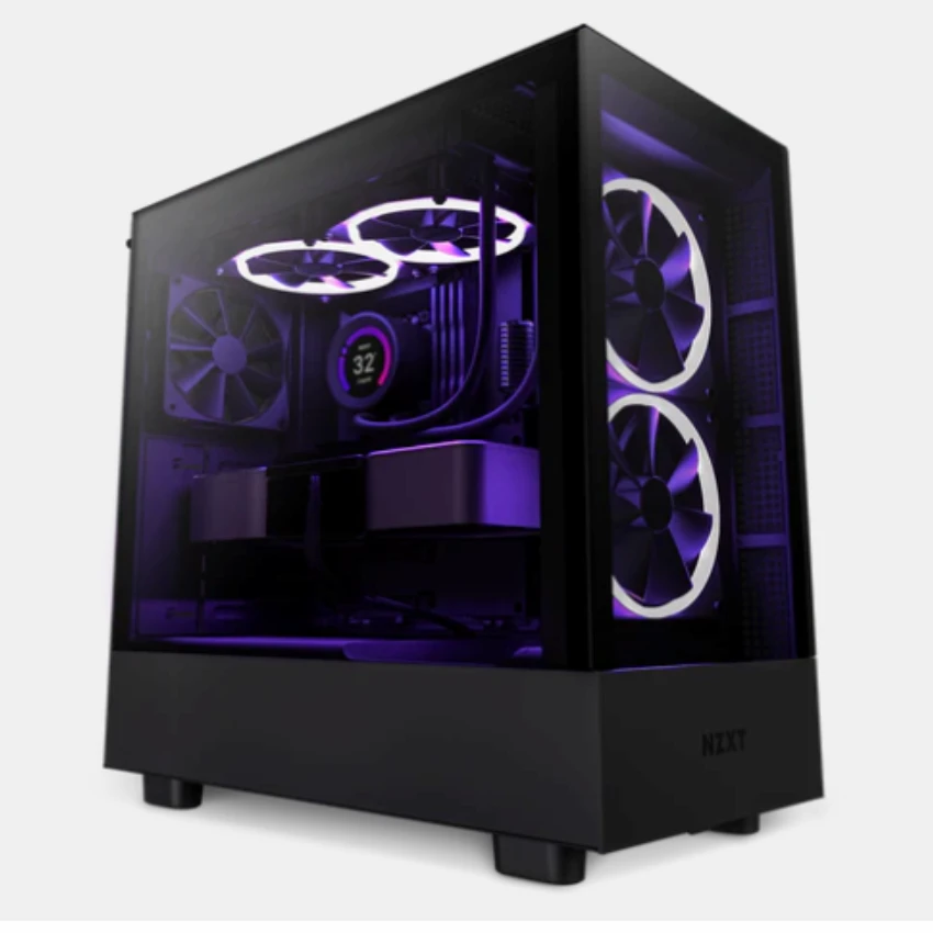 Case NZXT H5 FLOW ALL BLACK V1 -C-H51FB-01