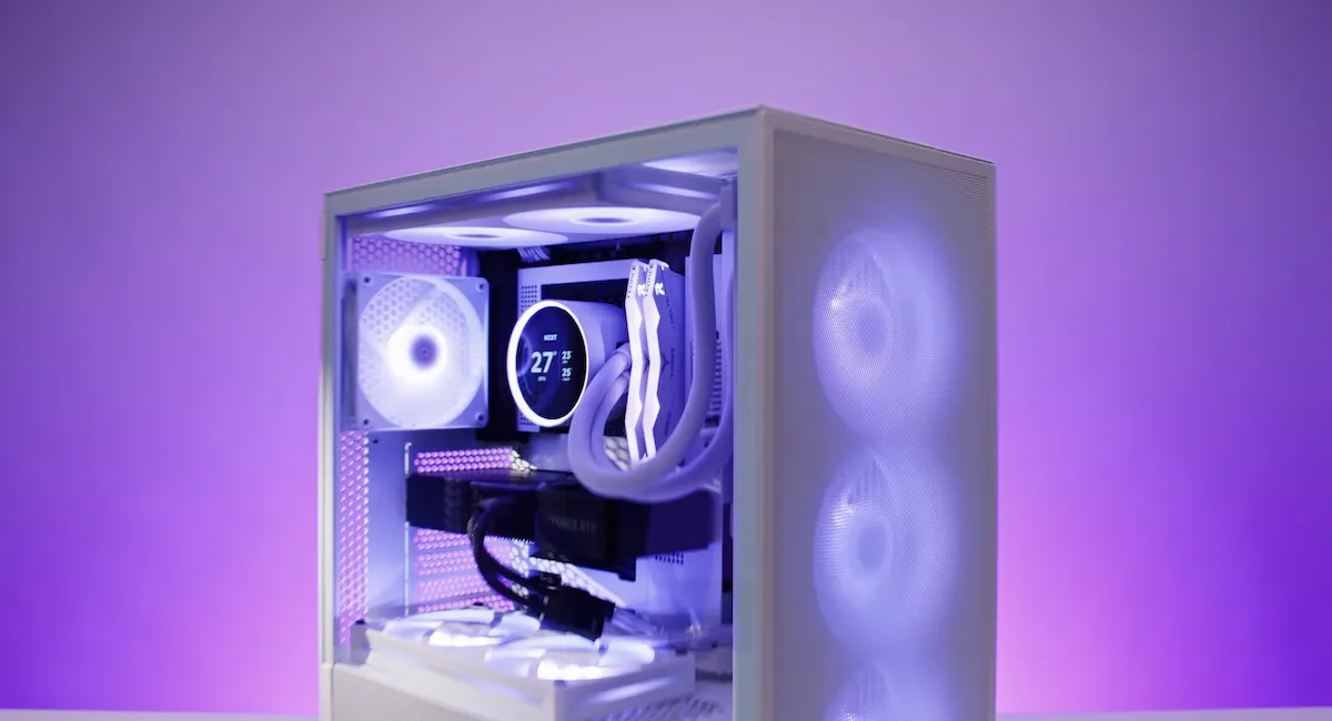 Case NZXT H5 FLOW RGB ALL WHITE V1 - songphuong.vn Case NZXT H5 FLOW RGB ALL WHITE V1