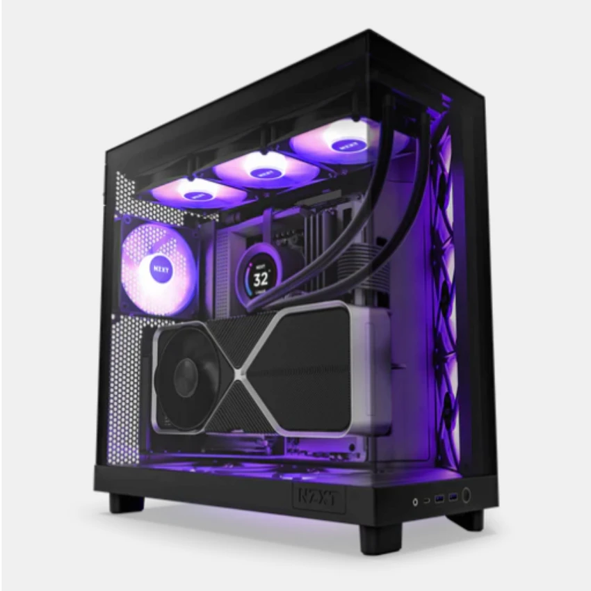 Case NZXT H6 FLOW RGB ALL BLACK – C-H61FB-R1