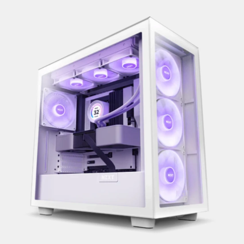 Case NZXT H7 ELITE RGB ALL WHITE – CM-H71EW-02