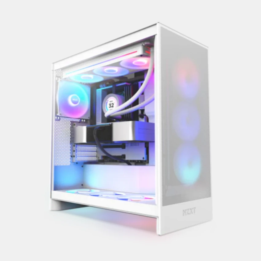 Case NZXT H7 FLOW RGB ALL WHITE V2 – CM-H72FW-R1