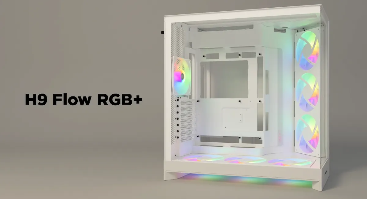Case NZXT H9 FLOW RGB PLUS ALL WHITE - songphuong.vn Case NZXT H9 FLOW RGB PLUS ALL WHITE