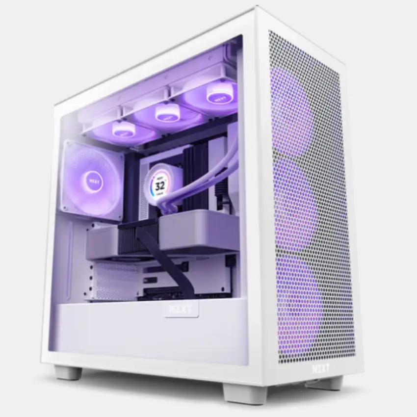 Case NZXT H7 FLOW RGB ALL WHITE V1 – CM-H71FW-R1