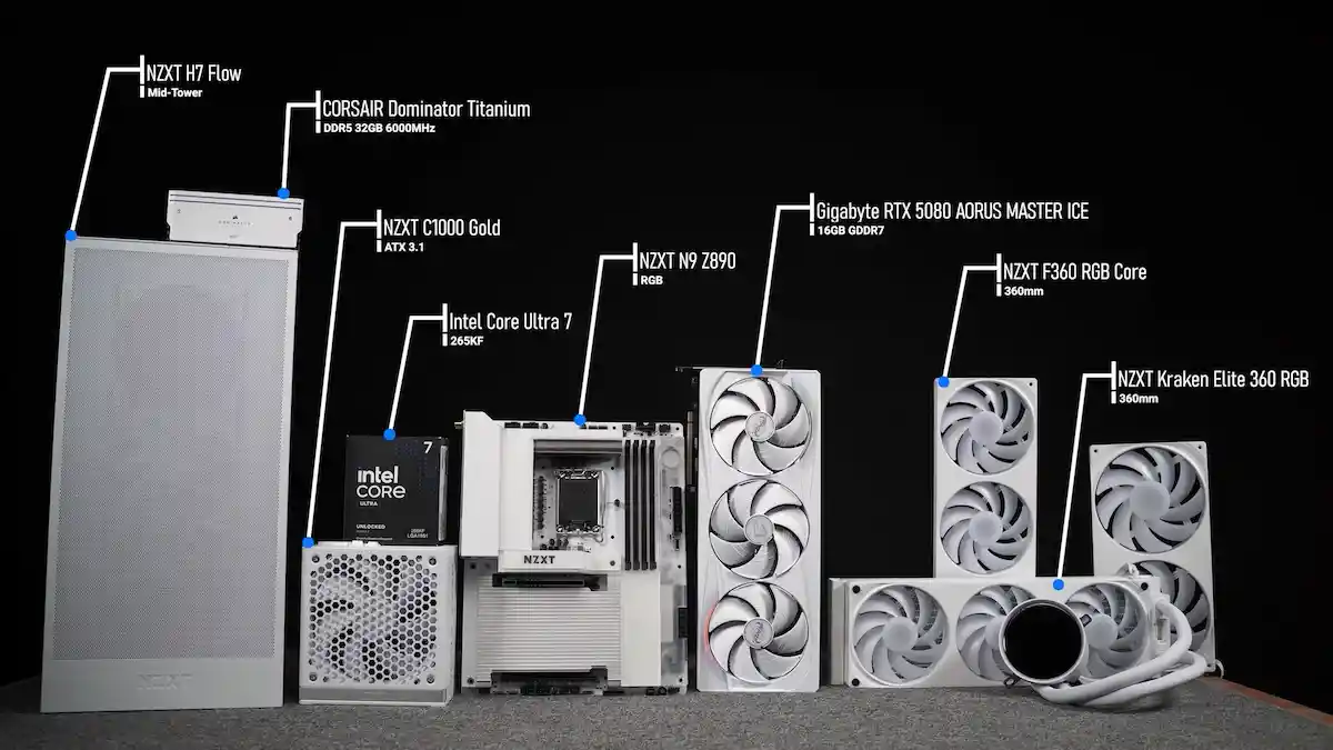 Mainboard NZXT N9 Z890 White DDR5 - songphuong.vn Mainboard NZXT N9 Z890 White DDR5